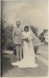 wedding photo of Harry S. McCartney and Rita G. Munenger